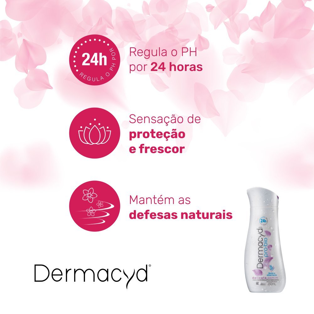 Detalhes do Sabonete Líquido Íntimo Dermacyd Delicata 200ml