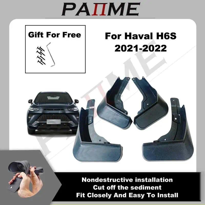 ReadyStock Veículo Carro MudFlap Para Haval H6S 2021-2022 4 Pçs/Set Moldado Respingo Dianteiro Traseiro Guarda-Lamas Fen