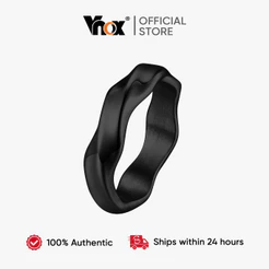 Anéis Mobius De Cor Preta Vnox Para Homens E Meninos , Anel De Sinete Com Faixa De Dedo De Aço Inoxidável , Presente De