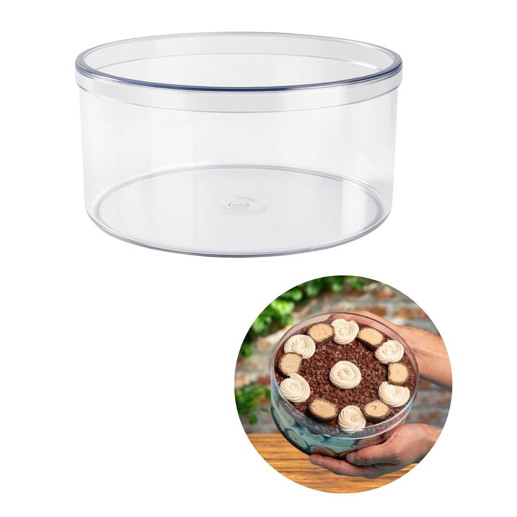 Cake Box 1,450ML C/Tampa Festa Decoração Sobremesas Doces em Oferta na Shopee