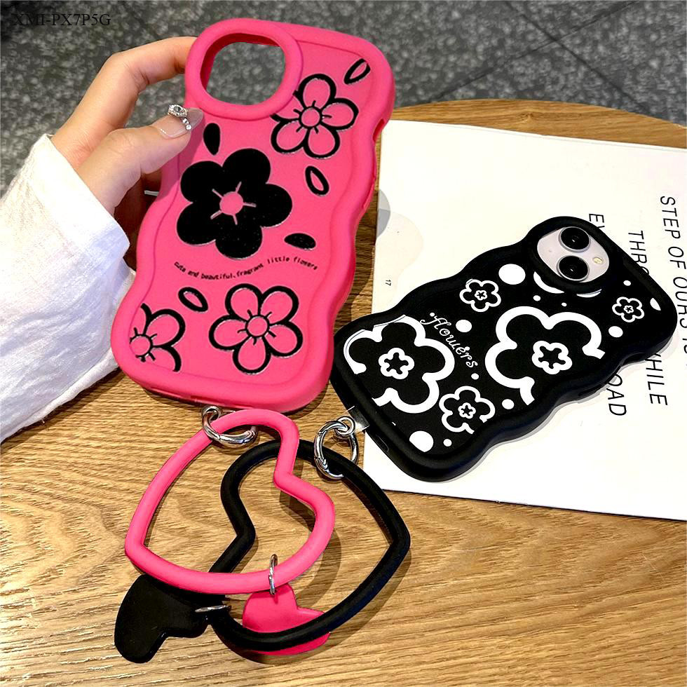 【Cordão Grátis】 Capinha Para Xiaomi Poco X7 X6 C75 C65 M5S Pro 4G 5G Capa Silicone Macia Celular De Protetora Case