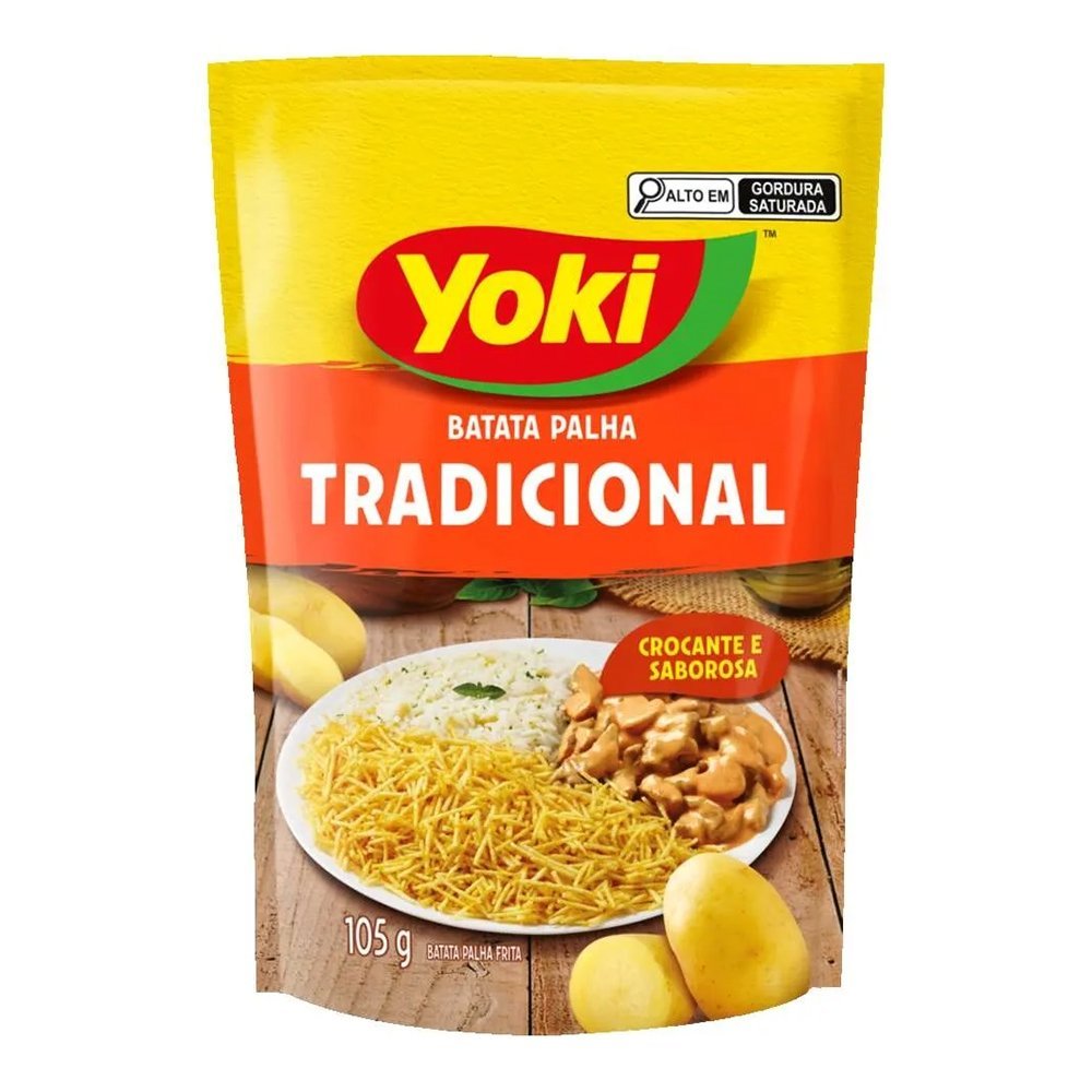 Batata Palha Yoki Tradiconal 105g - Embalagem com 20 Unidades em Oferta na Shopee