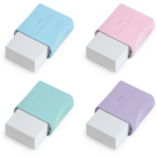 Borracha Faber Castell Max Tom Pastel - Lilás, Rosa, Azul e Verde em Oferta na Shopee
