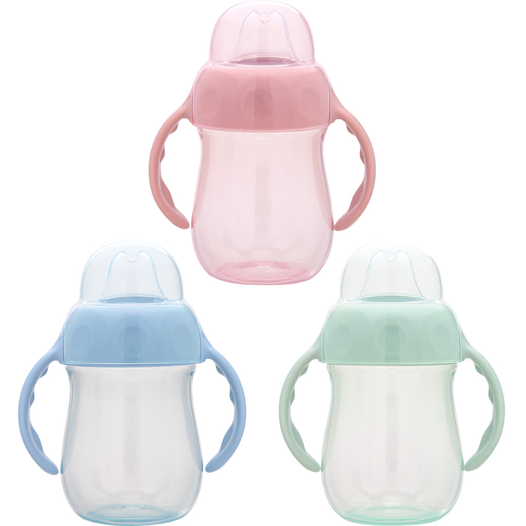 Copo Treinamento Anti Vazamento Com Alça Bico Silicone e Tampa 160ml Buba