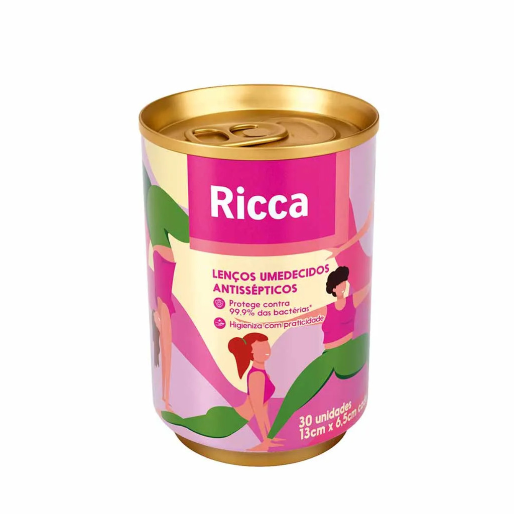 Ricca Lenço Umidecido Antisséptico 30uni.