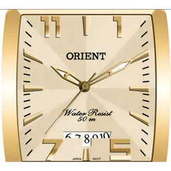 Relógio Orient Masculino Dourado Retangular - Ggss1007 C2kx