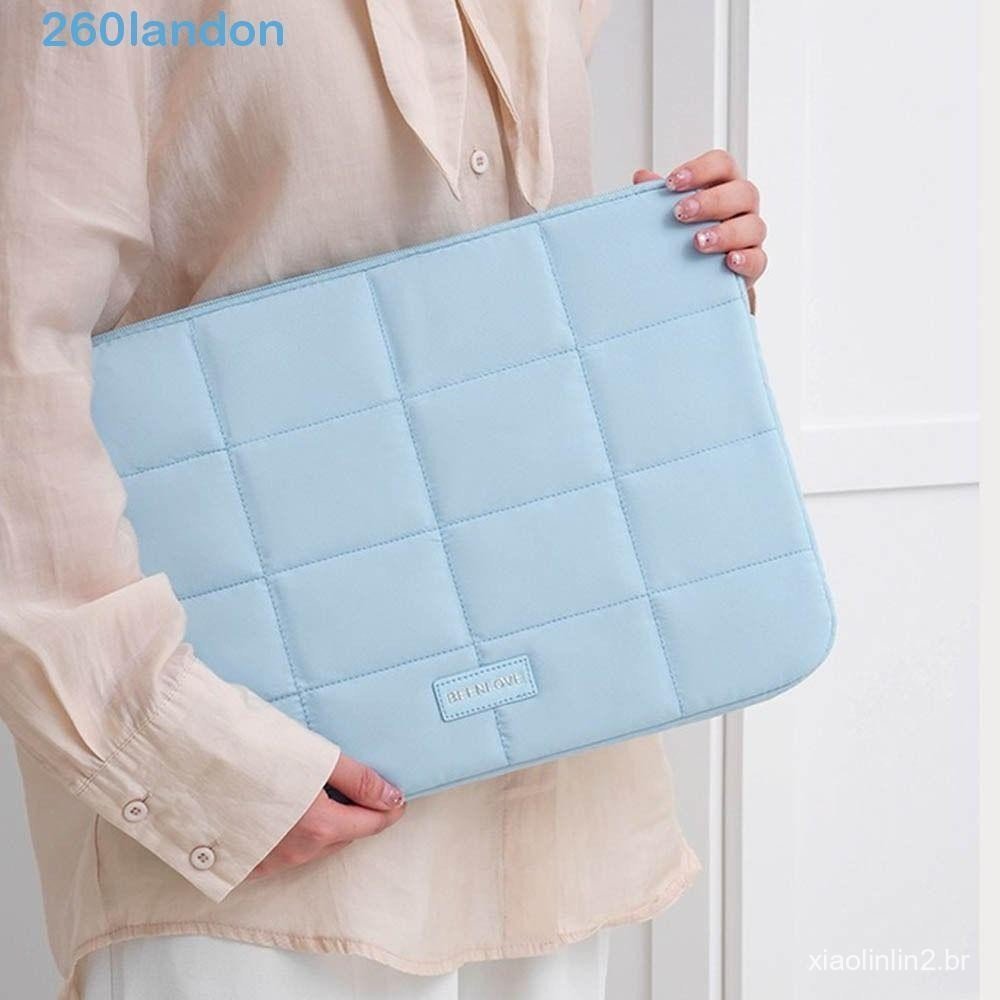 Bolsa Para Laptop LANDON , À Prova D'água De Choque Notebook De Armazenamento Computador Com Grade Inchada