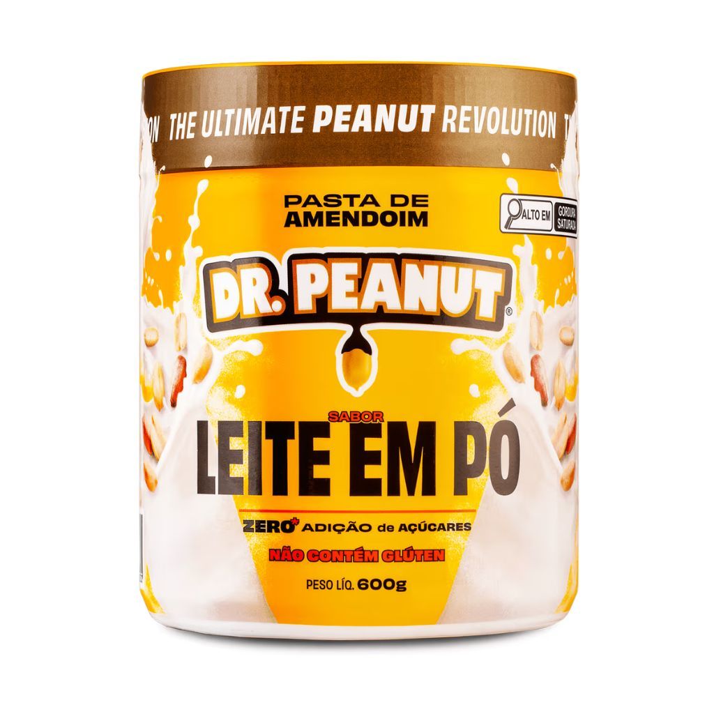 Pasta De Amendoim 600g Leite em Pó Dr. Peanut