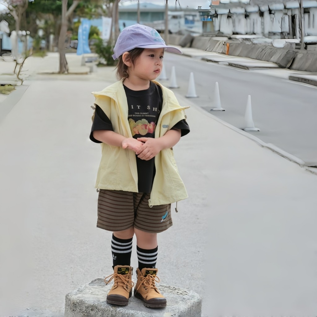 Theioioio Colete Infantil Corta-vento Estilo Cargo Capuz Esportivo Urbano Exterior 2-6 Anos TRA70056