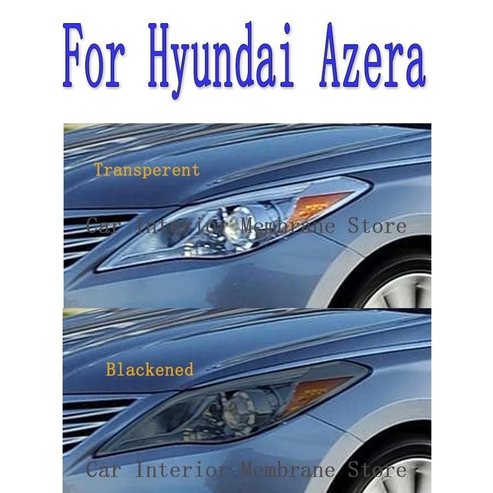 Para Hyundai Azera 2012-2017 Farol Exterior Do Carro Anti-Risco Frente Lâmpada Matiz TPU Película Protetora Capa Acessór