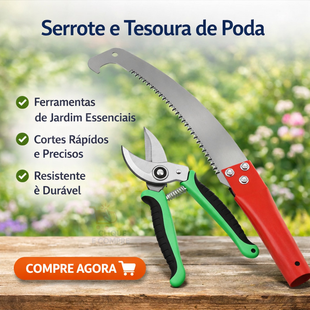Tesoura Poda Serrote Jardinagem Ferramentas de Poda Afiadas Corte Preciso para Jardinagem e Árvores