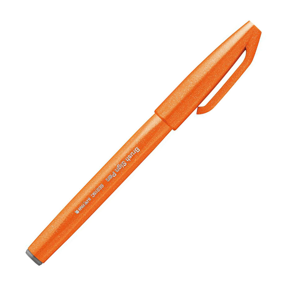 Caneta hidrográfica Brush Sign Pen Laranja Pentel