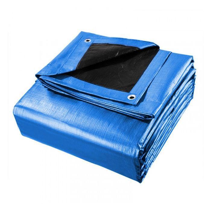 Lona Polietileno Azul x Preta 4x4 Mt CK300 para Uso Geral e Cobertura