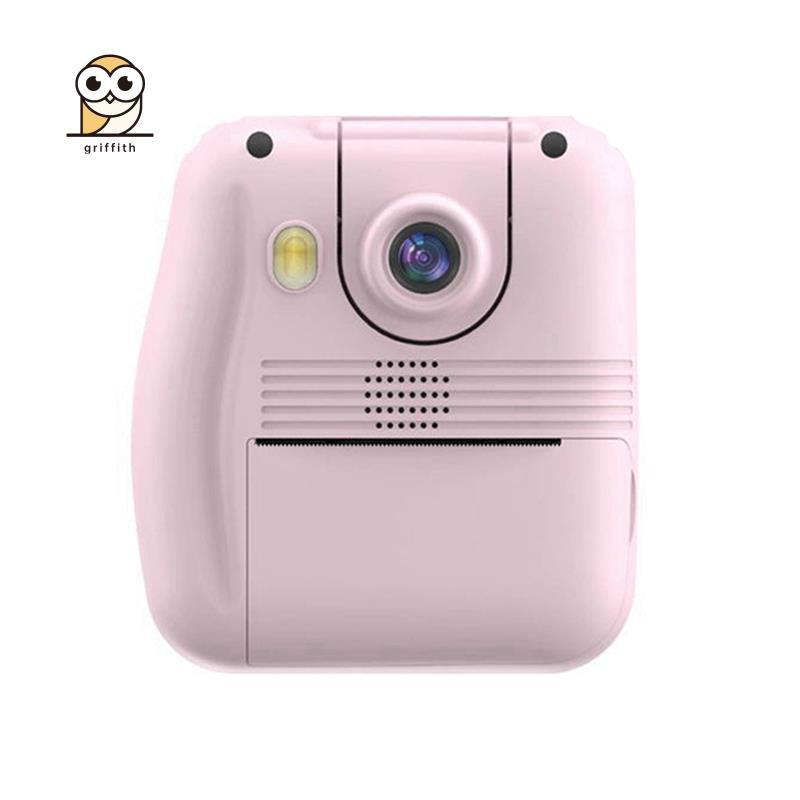 Flip Lente Crianças Impressora Portátil Adesivos De Papel Térmico Mini Impressoras Multi-Função Digital Pequeno SLR Rosa