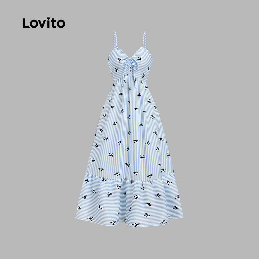 Lovito Férias Vestido com Zíper Padrão Vestido de Primavera/verão para Mulheres L184LD577 · foto 2