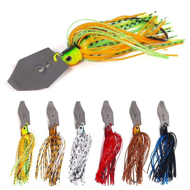Isca Artificial Luya Beardfish Rotating Composite Spinner 11g com Defletor de Água, Isca Anti-Enrosco, Anzol com Cabeça