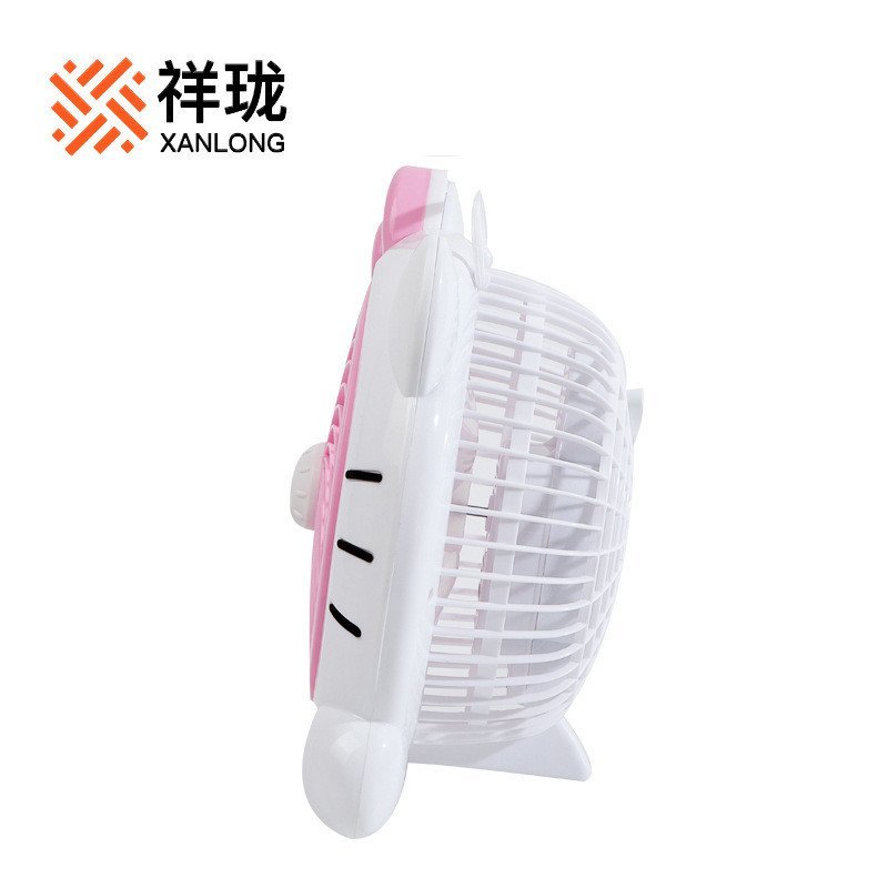 Mini ventilador para dormitório de estudantes, ventilador pequeno com desenho de gatinho, ventilador de mesa para escrit