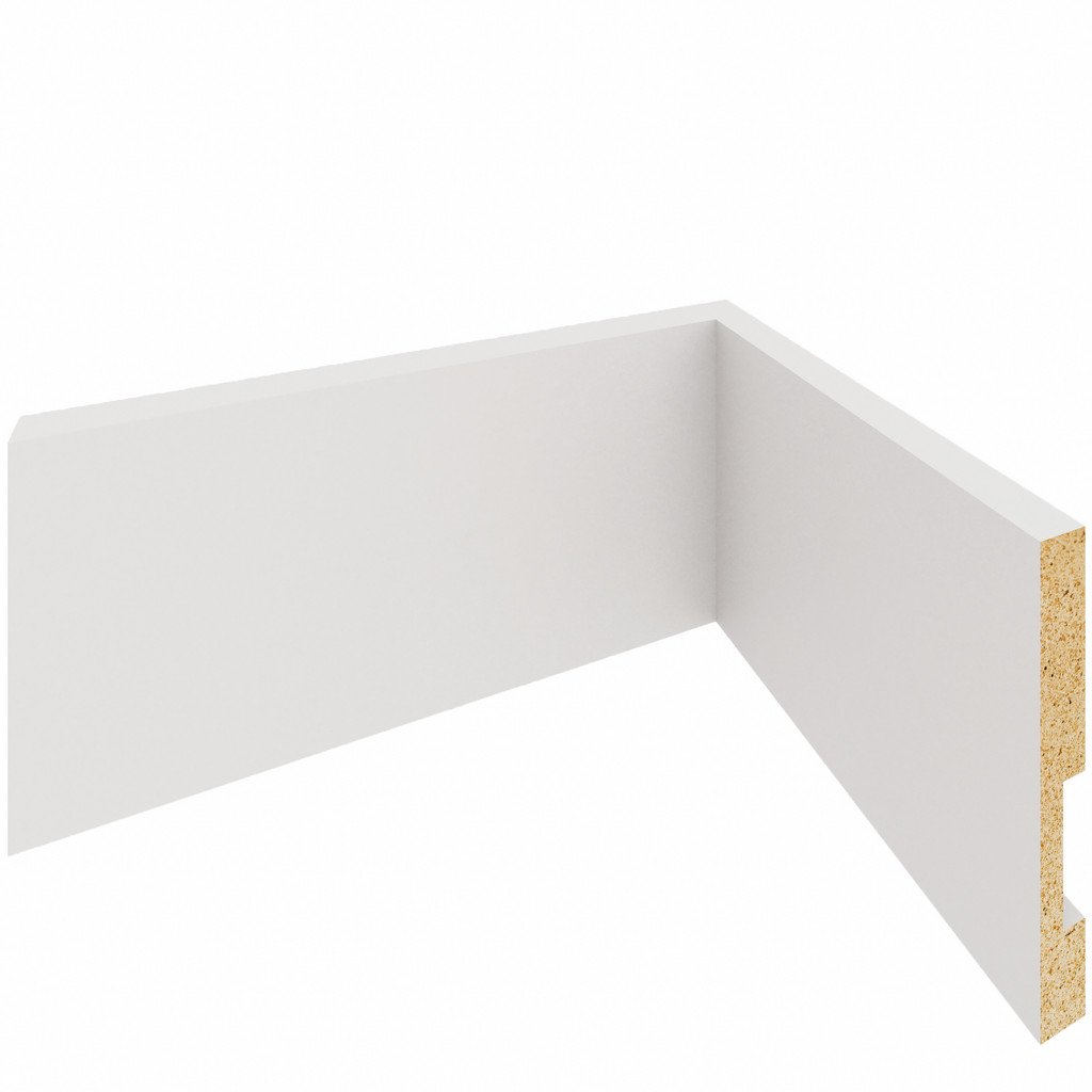 Kit 10 Rodapé MDF 7cm Liso Sem Friso Madeira Laminado 9 Metros Parede Moderna Acabamento Fino