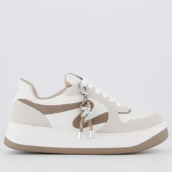 Tênis Via Marte V209 Feminino Off-White e Marrom