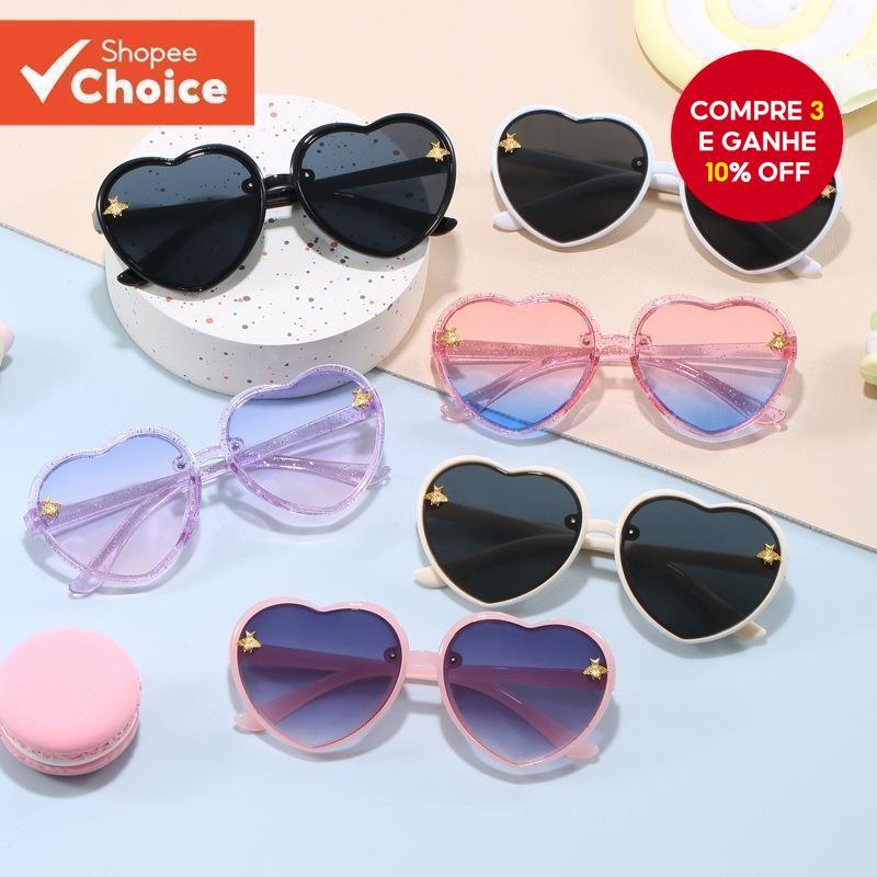 Óculos De Sol De Desenho Animado Para Bebês Meninas Proteção UV400 Lindos Tons Infantis Ajustáveis E Confortáveis Brinca