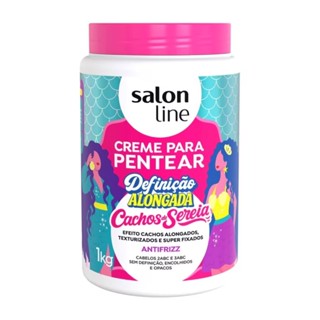 CREME PARA PENTEAR DEFINIÇÃO ALONGADA CACHOS DE SEREIA SALON LINE 1KG em Oferta na Shopee