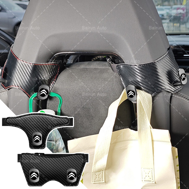 1/2 Pçs Gancho De Assento De Carro Multi-Função Encosto De Cabeça Pendurado Duplo Universal Para Citroen C1 3 6 BX CX GT