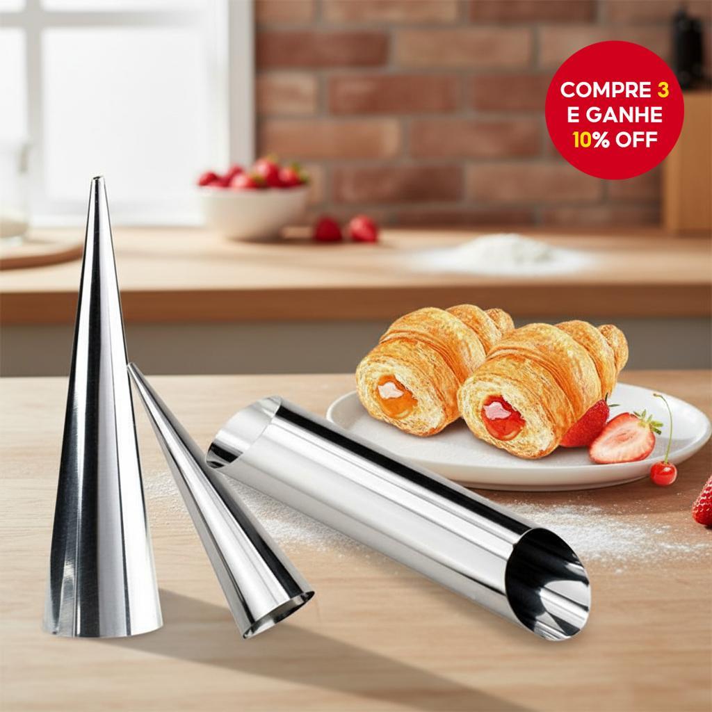 Ferramenta Versátil para Assar Cones e Chifres