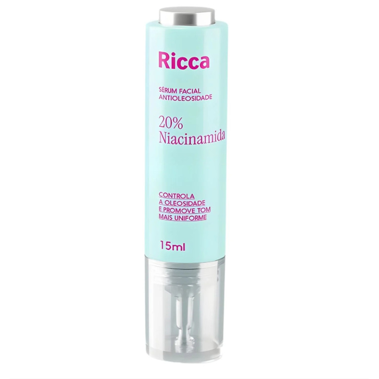 Ricca Sérum Facial  Antioleosidade 20% Niacinamida 15mL Ref 3841 em Oferta na Shopee