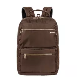 Mochila Grande 2 Compartimentos Notebook 15" Sestini Elegance - Marrom