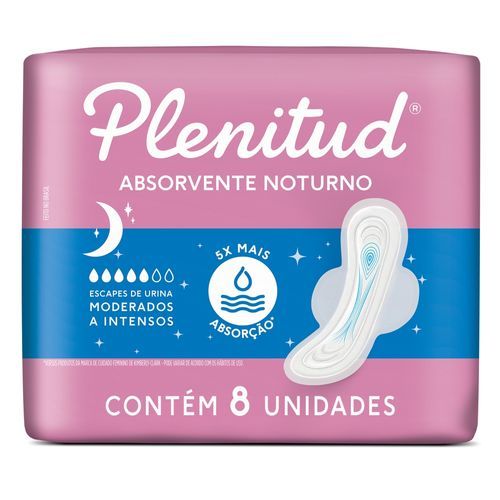 Absorvente Noturno Plenitud Femme para Escapes de Urina 8 un em Oferta na Shopee