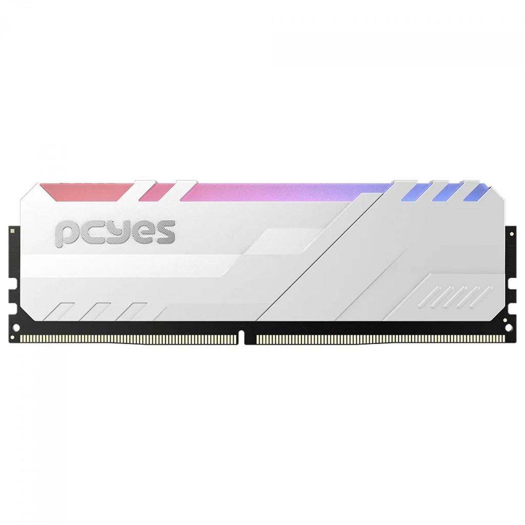 Memória DDR4 PCYes, RGB, 16GB, 3200MHz, Branco, PM163200D4WR