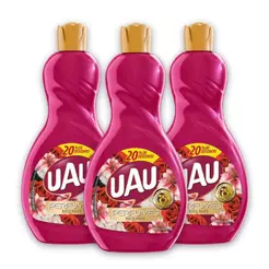 Kit 3un Limpador 1L UAU Perfume Requinte Promo