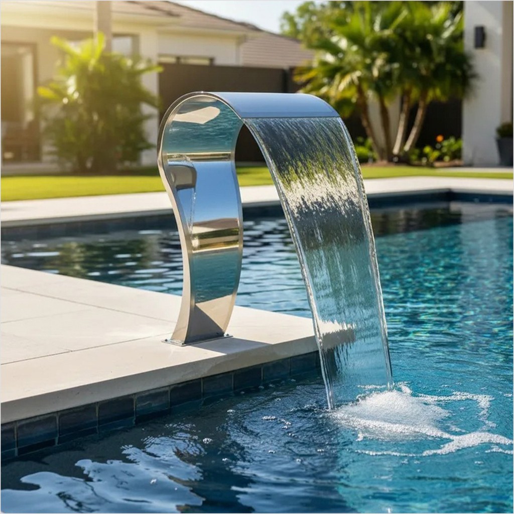 Cascata Para Piscina Naja Jr Pratic Aço Inox 304 50mm Sodramar