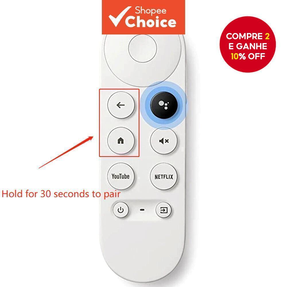 Novo G9N9N para Chromecast com Controle Remoto Bluetooth por Voz para GA01920-US, para GA01923-US