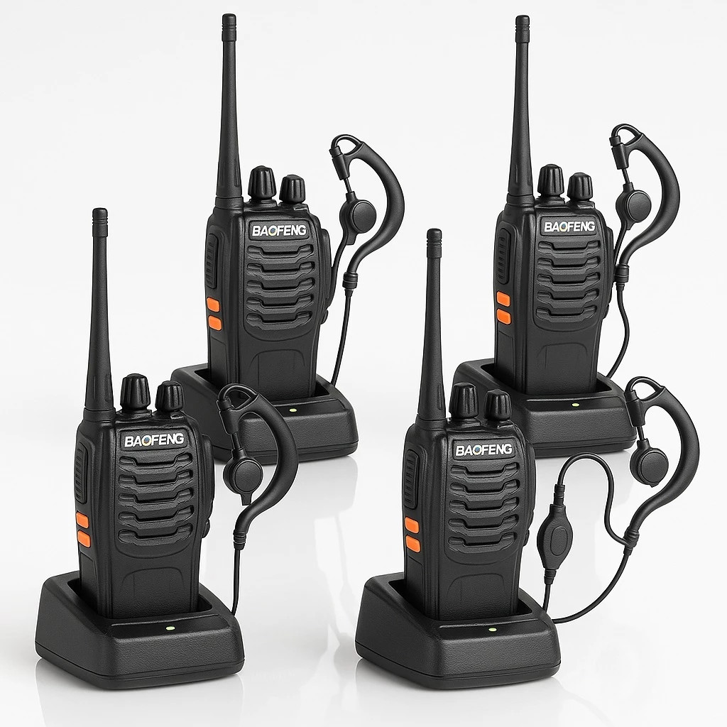 Kit Rádio Comunicador Walk Talk 777s com 16 Canal Alcance de 12Km Radinho Segurança Portátil em Oferta na Shopee