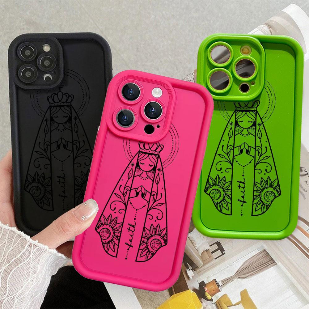 Nossa Senhora Capa Capinha Para Motorola Moto G10 G14 G22 G24 G34 G35 G53 G54 G75 G15 G60 Fosco Anti-Impacto em Oferta na Shopee