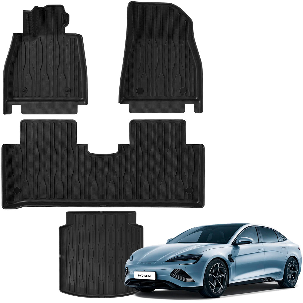 Jogo De Tapete Automotivo Bandeja De Borracha Original Para Carro BYD Seal Cabine e Porta-Malas Ekap em Oferta na Shopee