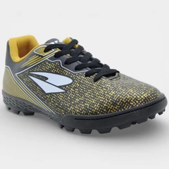 Chuteira Society Dray Layt Masculino - Preto e Amarelo