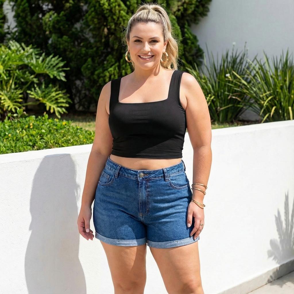 Blusa Cropped de La - Comprar com Melhor Preço em Blusas