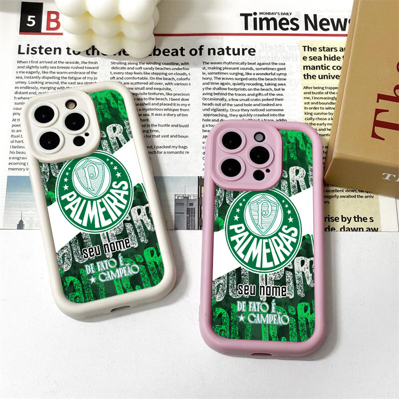 Capinha celular personalizada torcedores do Palmeiras para Samsung Galaxy A15 A14 A13 A12 A03 A35 A05S S23 S24 A32 Capa