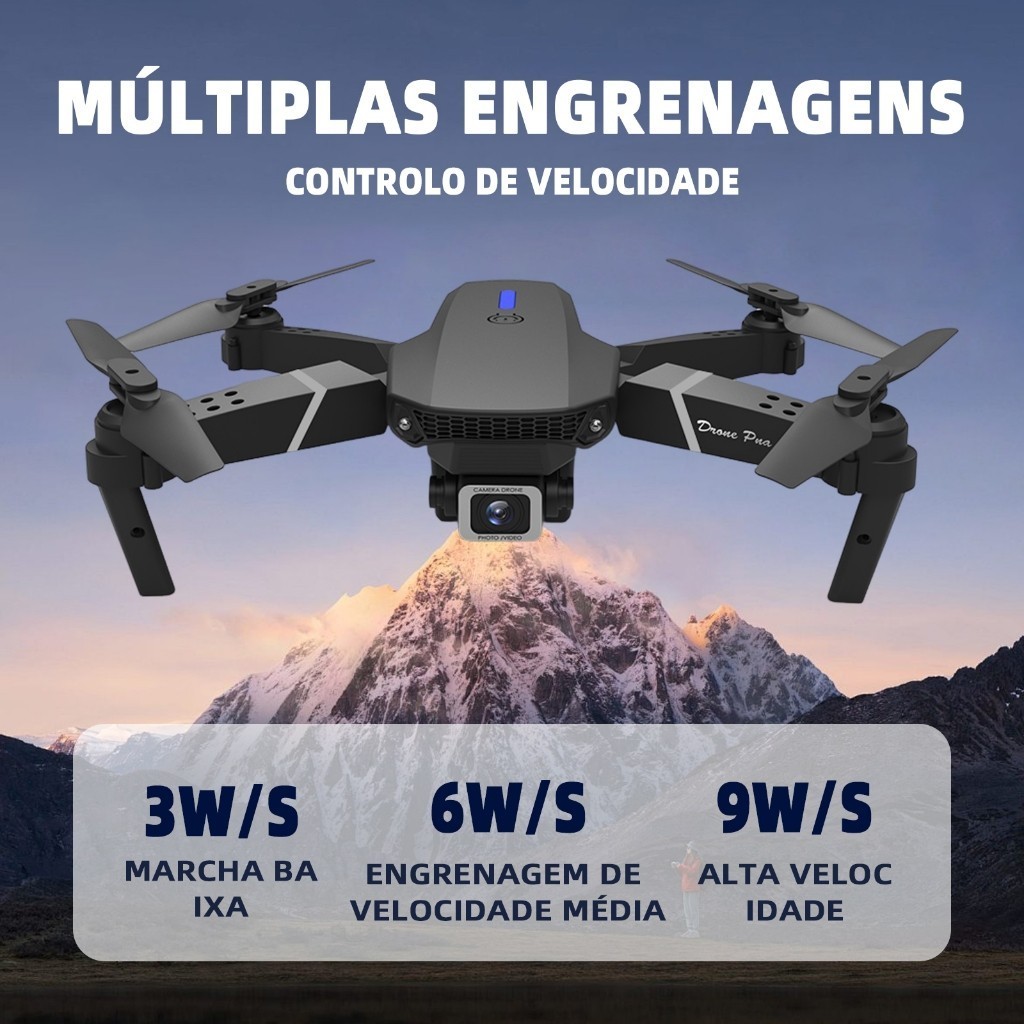 Drone A15 Pro HD com Câmera Dupla, Posicionamento WiFi FPV e Modo de Manutenção de Altura, Quadcopter RC Profissional.