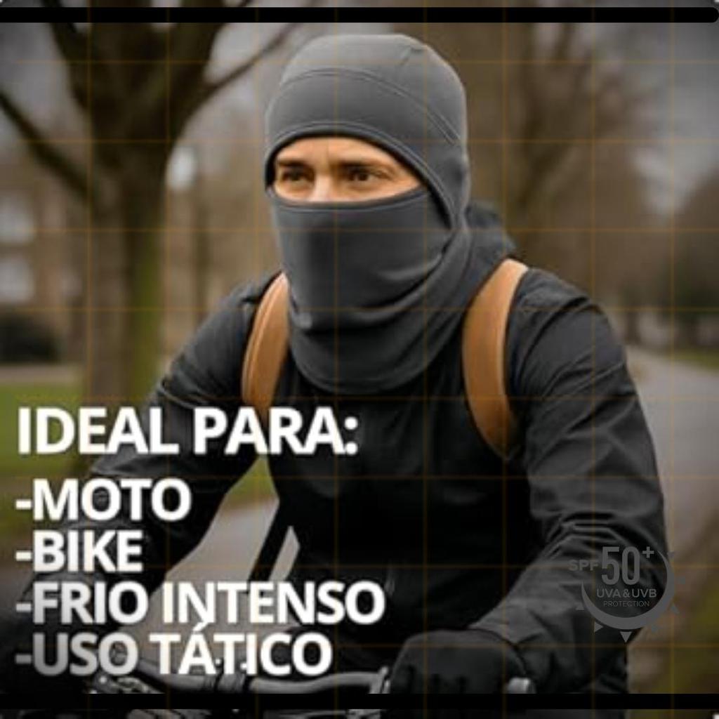 Kit Azul e Rosa Touca Ninja Máscara Balaclava touca Ninja Moto Proteção UV Térmica Leve Respirável Esportiva — imagem 2 de 2