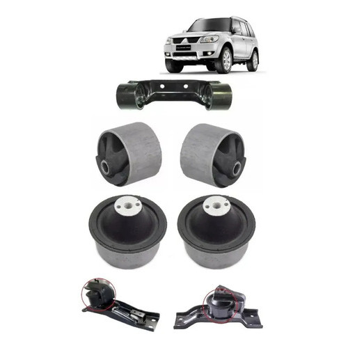 Refil Bucha Coxim Calço Motor + Câmbio Pajero Tr4 Io - 4pçs