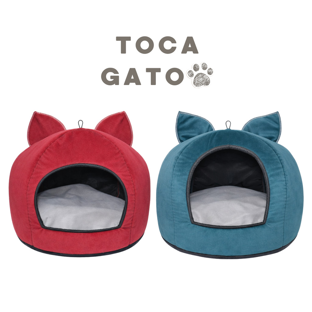 Toca para Gatos em Veludo - Macia e Quentinha - Toca Gato em Oferta na Shopee