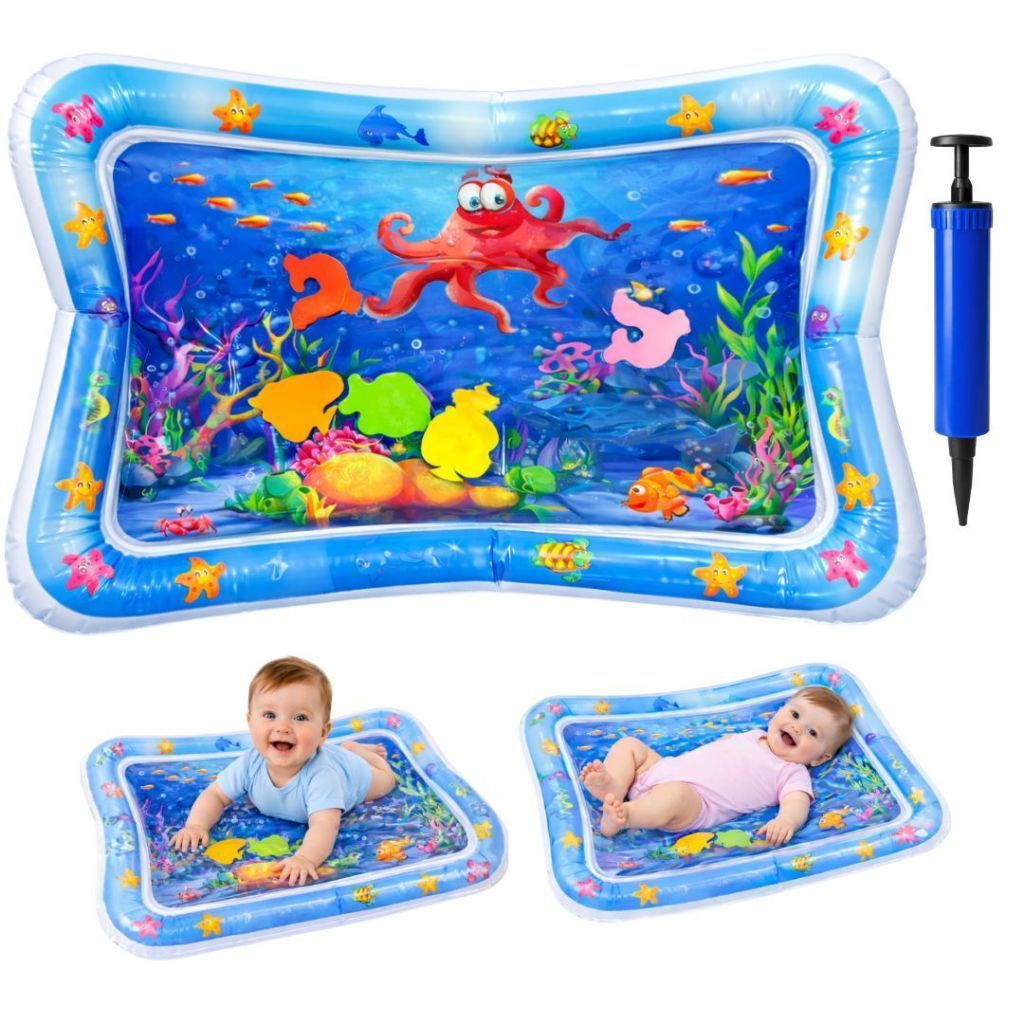 Tapete Infantil Bebê Inflável com Água para Atividades Sensorial Almofada Tummy Time Menino e Menina em Oferta na Shopee