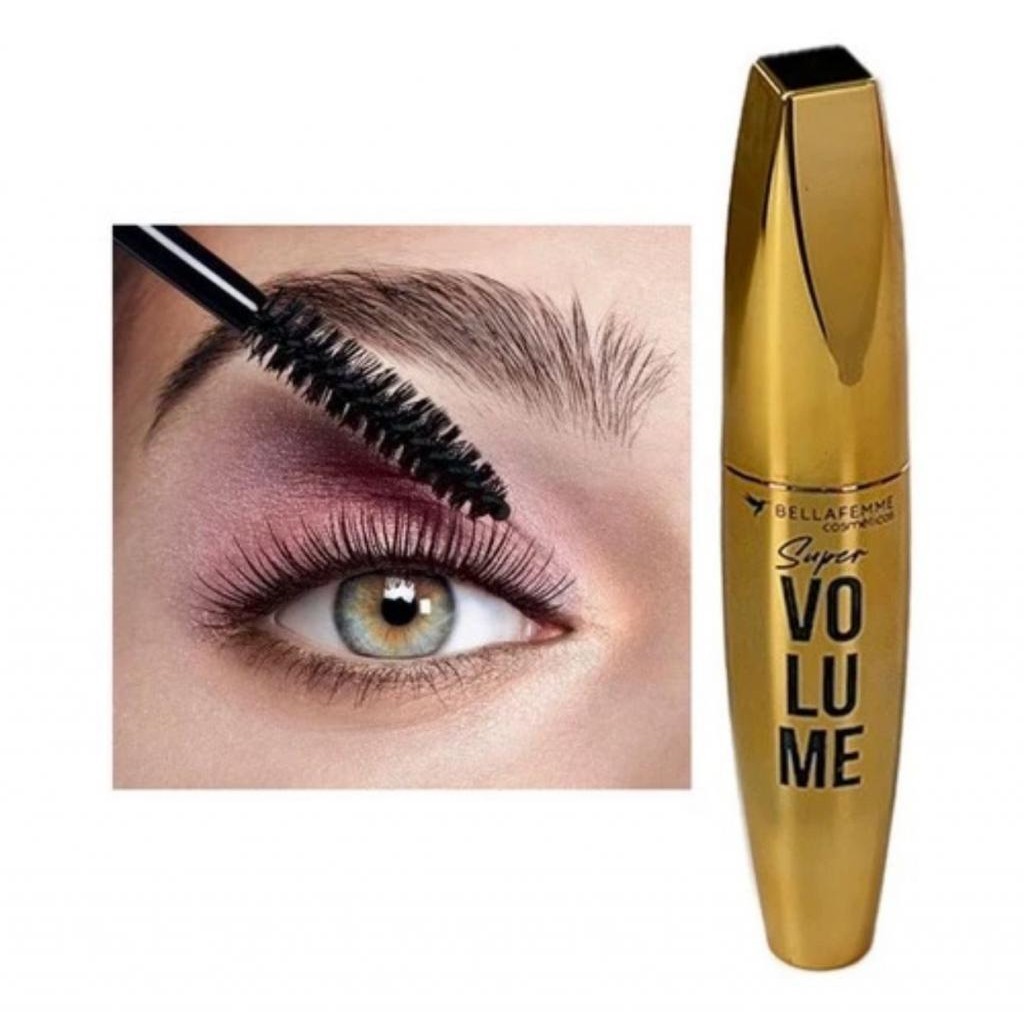 Máscara Para Cílios Super Volume A Prova D' Água -Bella Femme