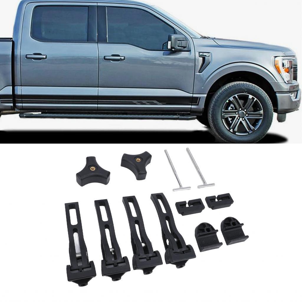 Braçadeira de capa de cama de caminhão homgeek-BR para captador triplo ou quádruplo rígido inclui parafusos T