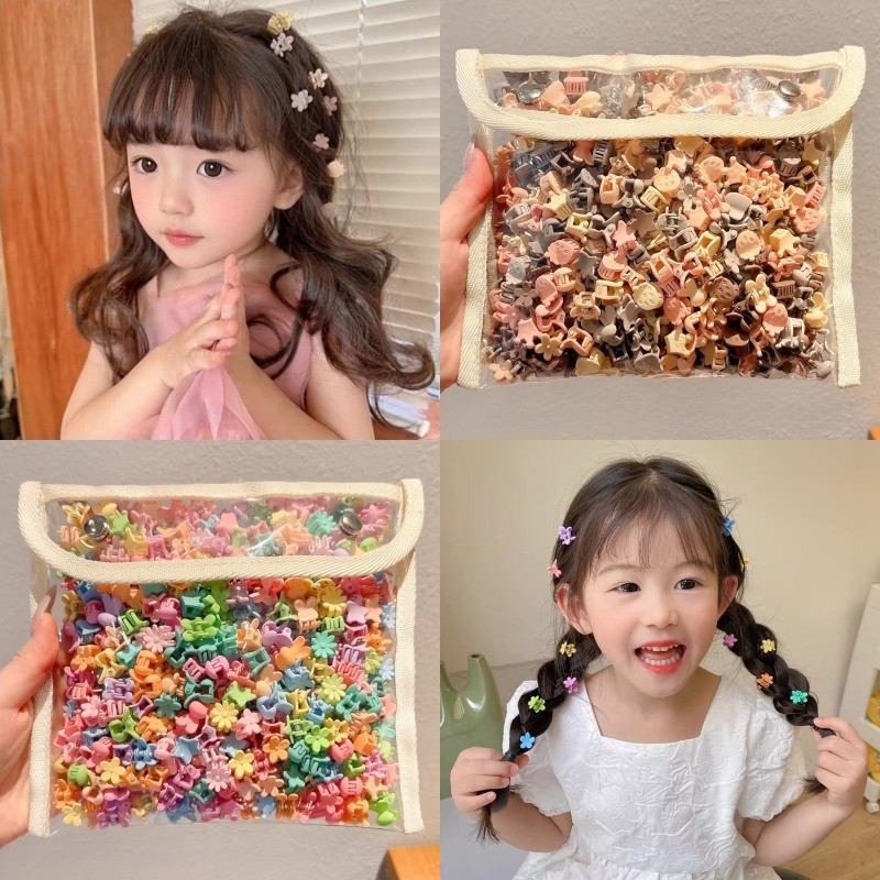 20 Pçs Conjunto Clipes Coreano Bonito Dos Desenhos Animados Mini Pequeno Grampo De Cabelo Do Bebê Menina Franja Clipe Ac
