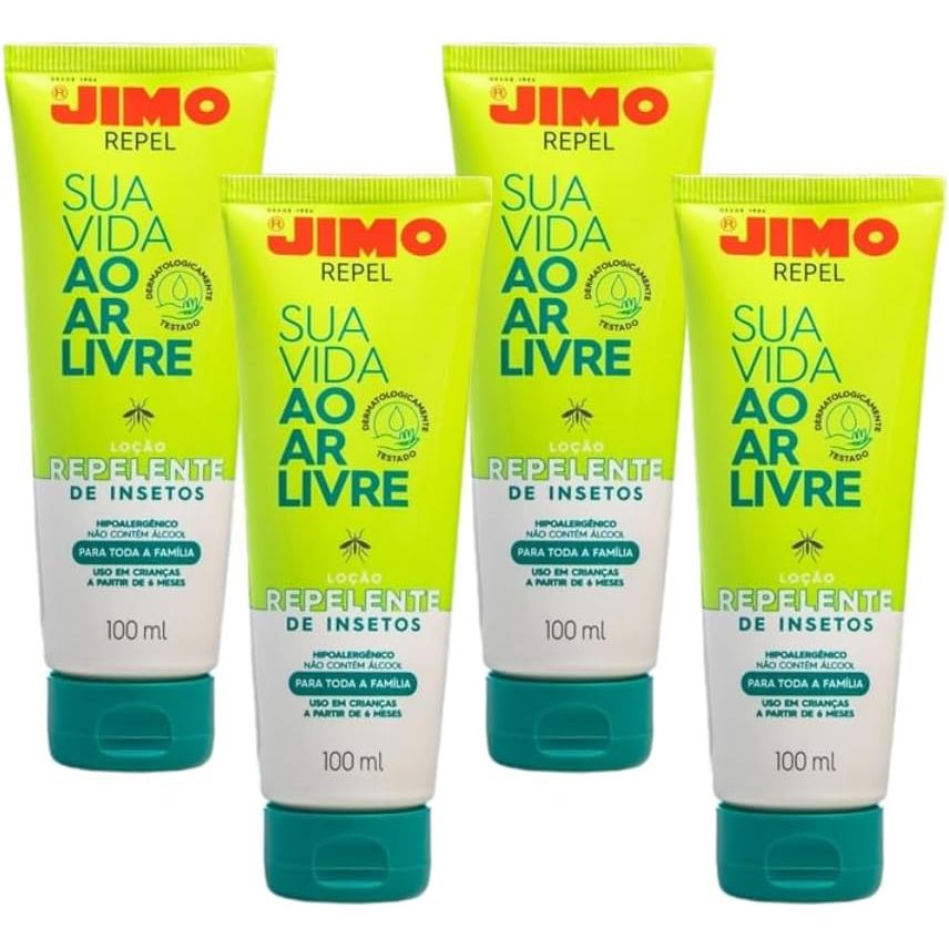 KIT 4un Repel Repelente de Insetos 100ml - JIMO