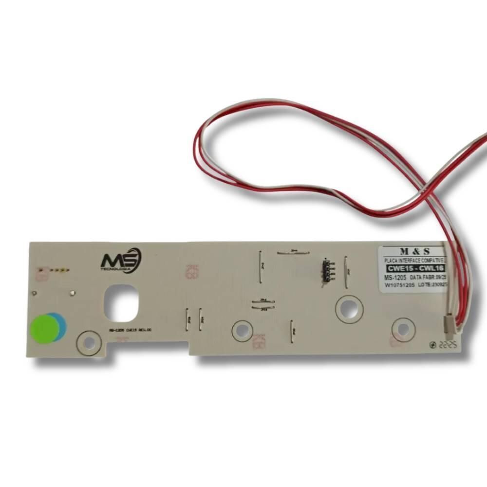 Placa interface compatível com lavadoras Consul CWE15 e CWL16 - Bivolt